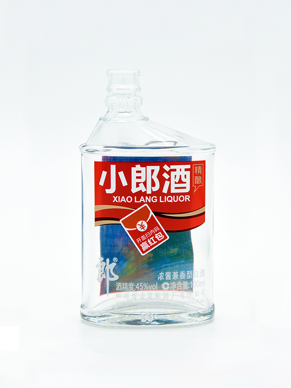 晶白烤花玻璃酒瓶